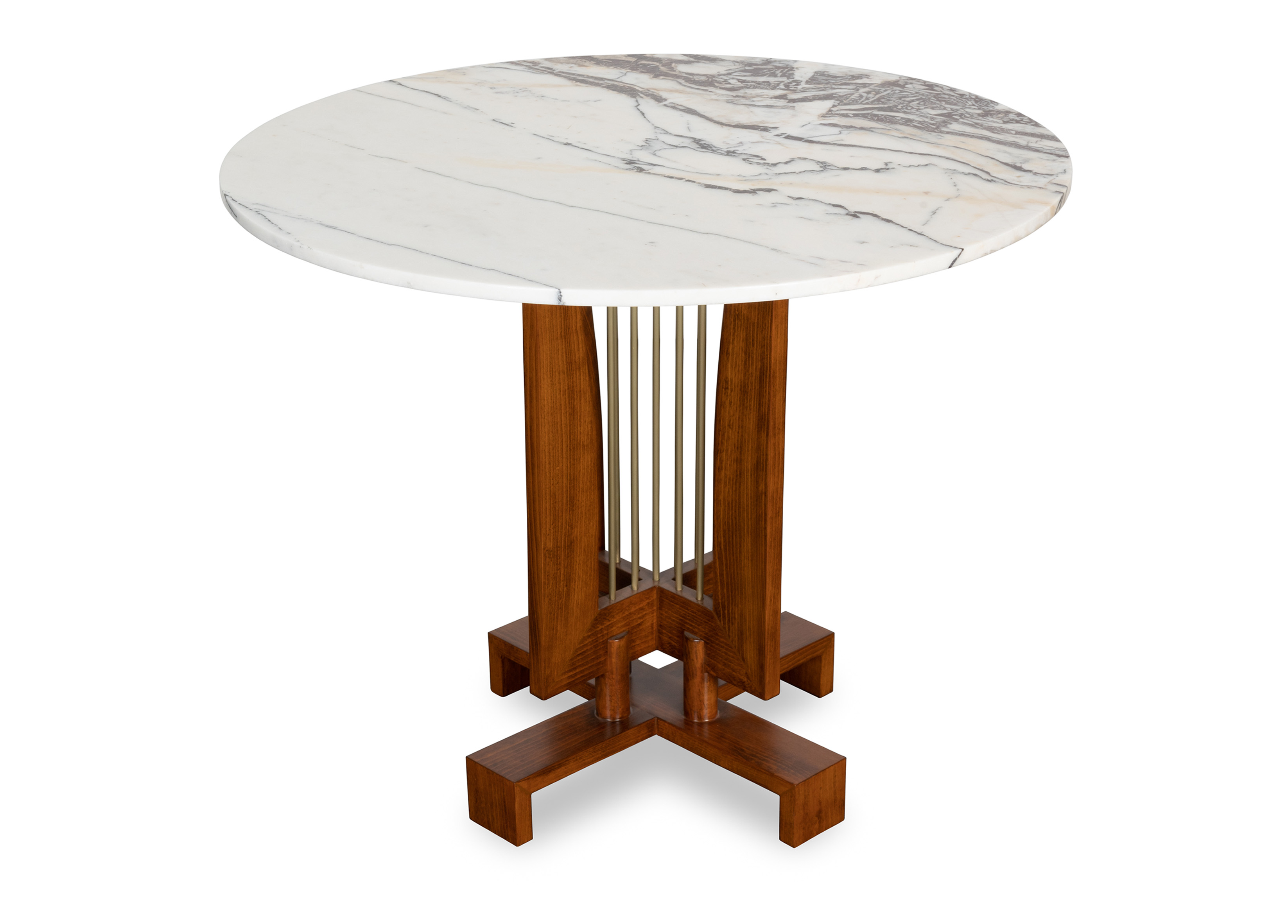 Pilar Dining Table White Marble